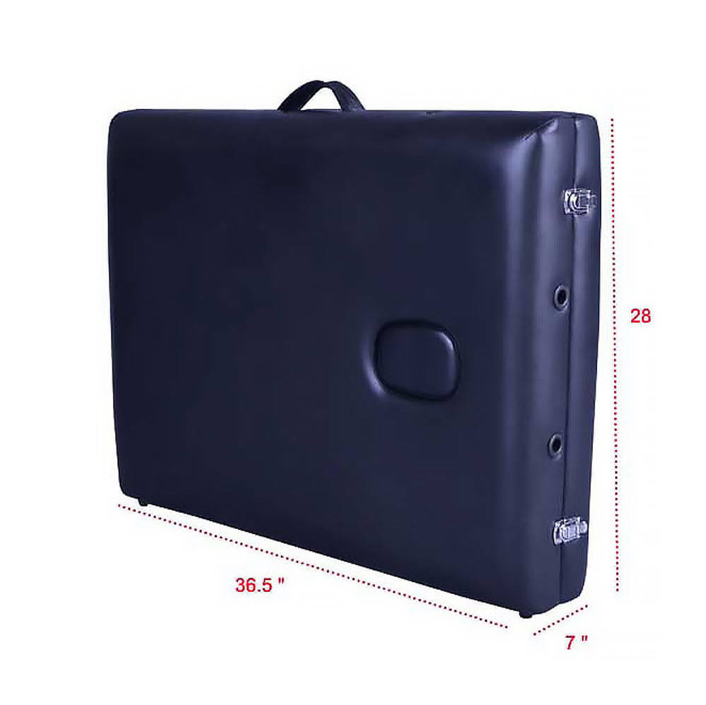 Black Portable Massage Table with Carry Case X65182