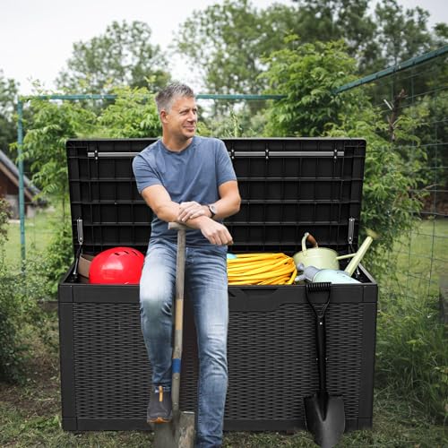 31 Gallon Weatherproof Resin Deck Box F522