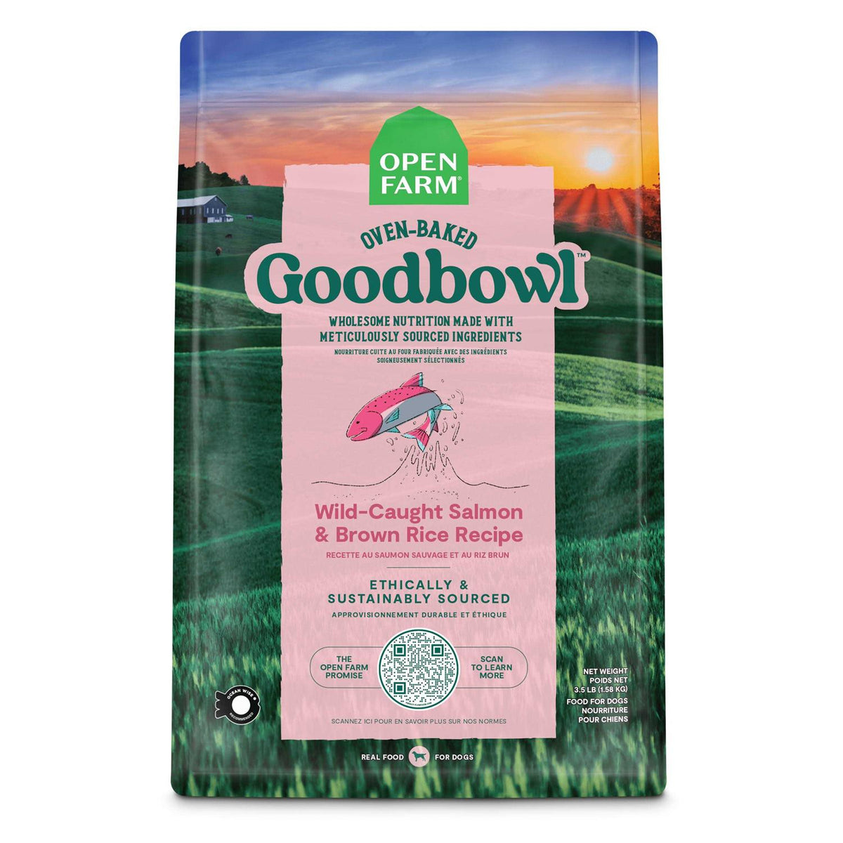 Salmon Brown Rice Dog Food P8126