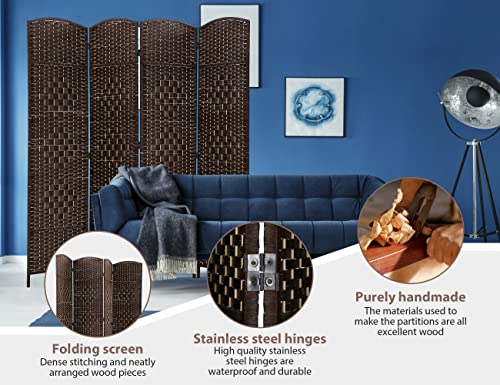 6 Ft Tall 6 Panel Foldable Room Divider Z5010