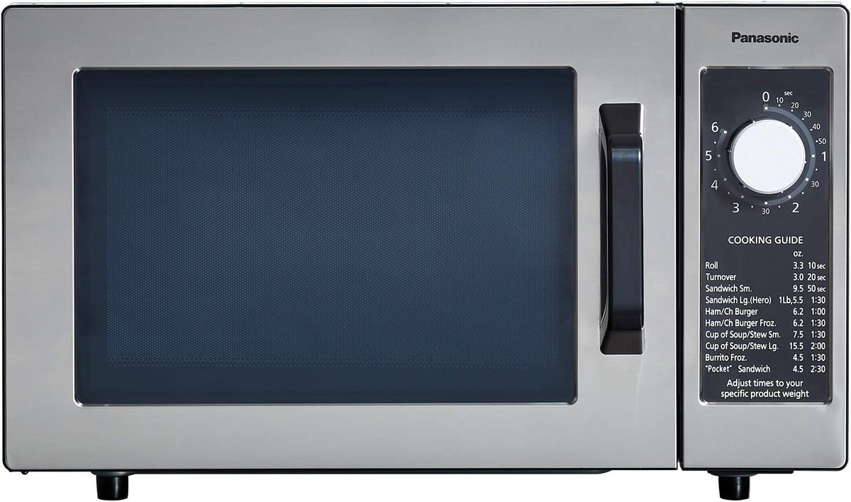 Compact Countertop Commercial Microwave Oven, 1000W, 0.8 Cu. Ft. Capacity Silver P7918