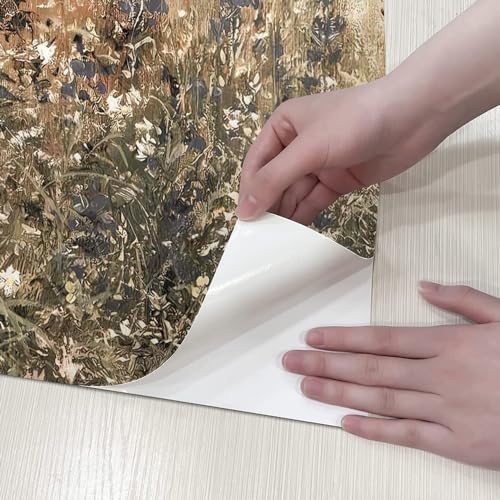 Vintage Wildflower Field Wallpaper, Peel and Stick Removable Vinyl, 59"x78.7" C815