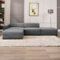Light Gray L Shape Sectional Sofa O737708