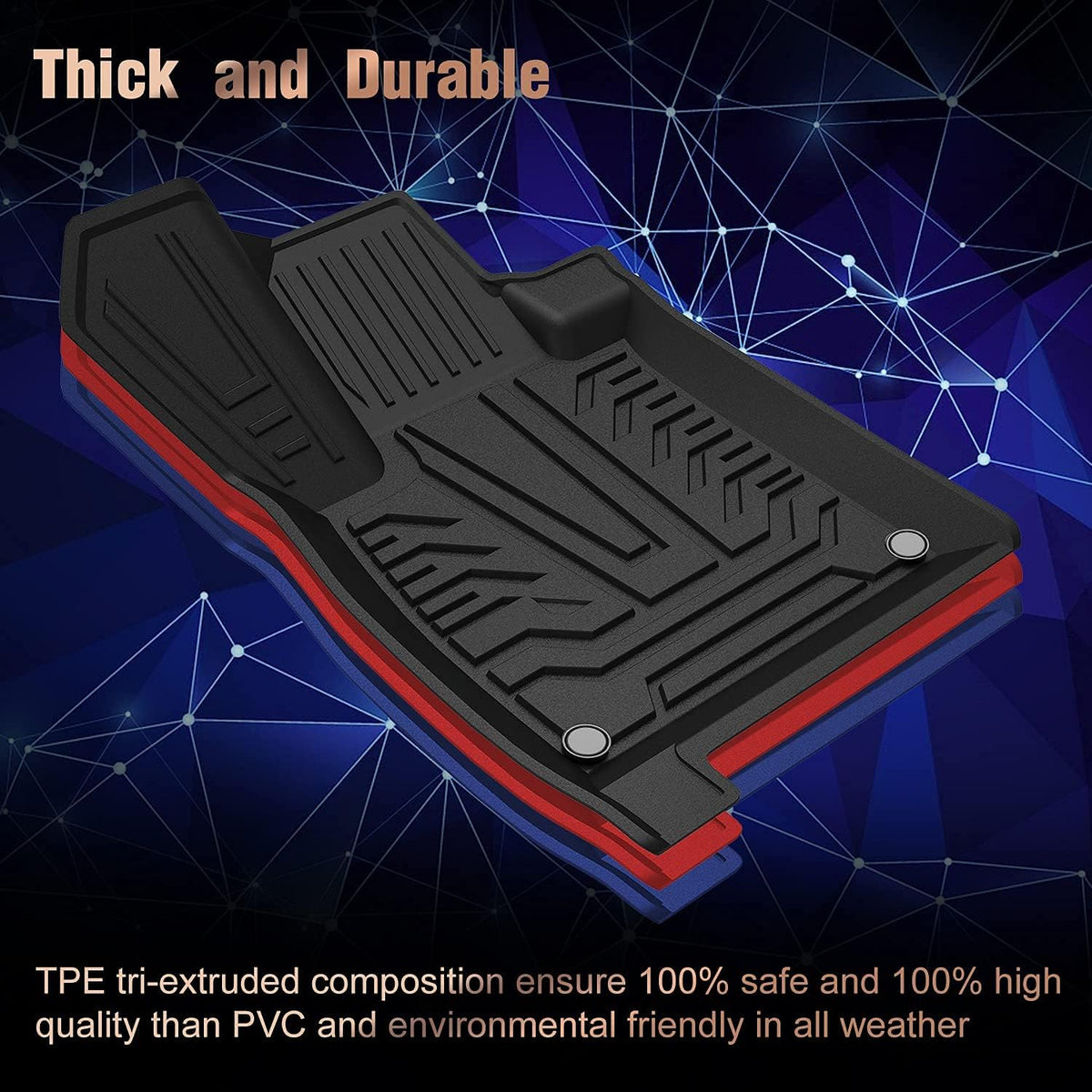 Black All Weather Automotive Floor Mats Z140927