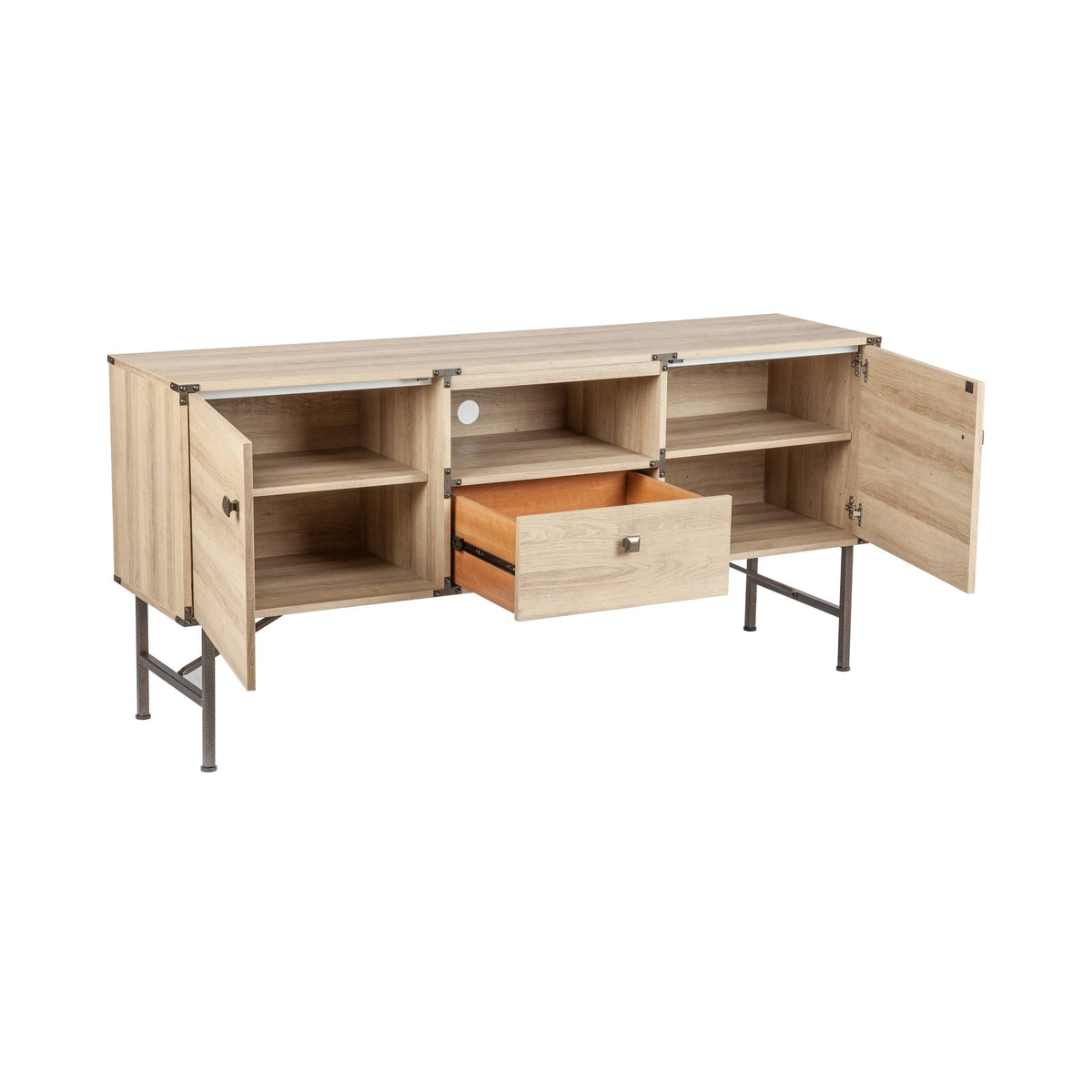 Light Oak Media Console G293