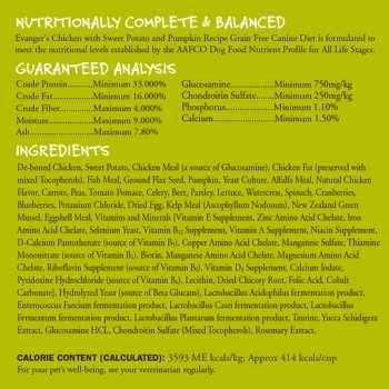Chicken Sweet Potato Pumpkin Grain Free Dry Dog Food P104263