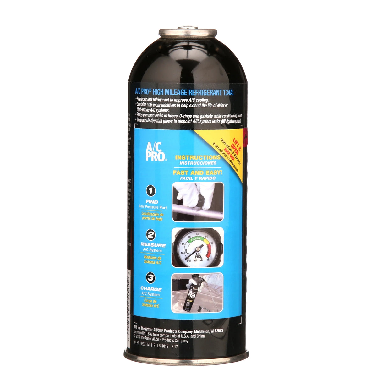 High Mileage R-134a Auto Air Conditioner Refrigerant 12oz J4544