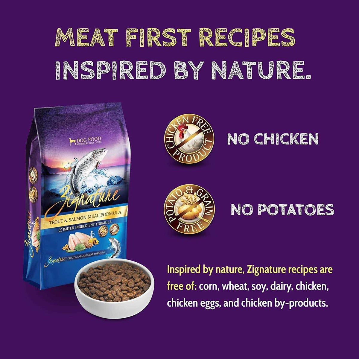 Dry Dog Food Trout Salmon Formula H817694