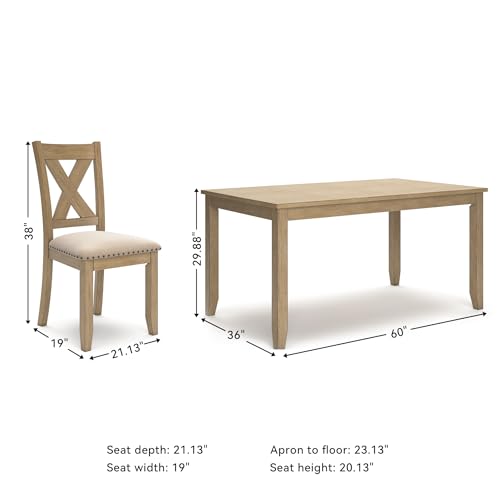 7 Piece Dining Set with Table and 6 Chairs I6189