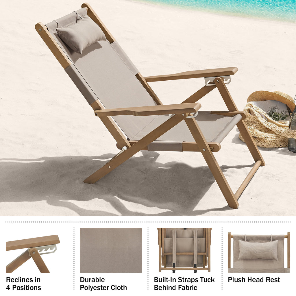 Folding Beach Chair with Carry Straps K614033