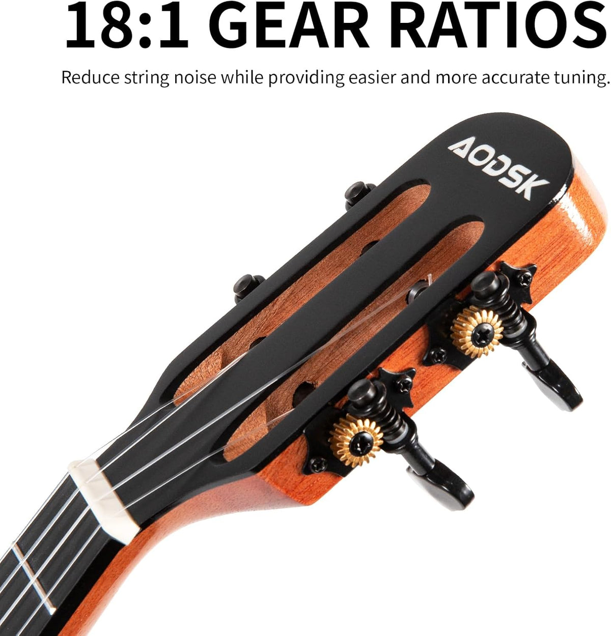 Solid Mahogany 23 Inch Concert Ukulele Starter Bundle Kit with Gig Bag Strap I712