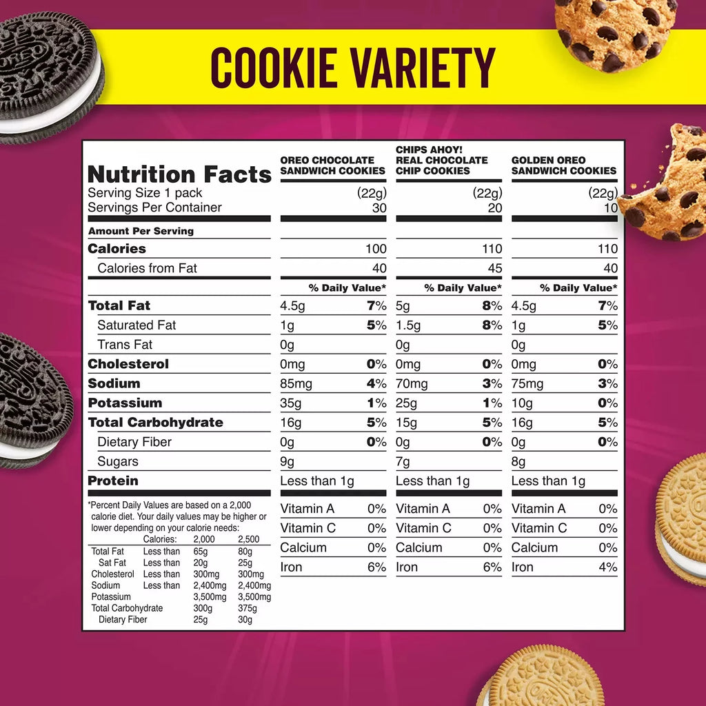 Cookie Variety Pack 60 pk C863379