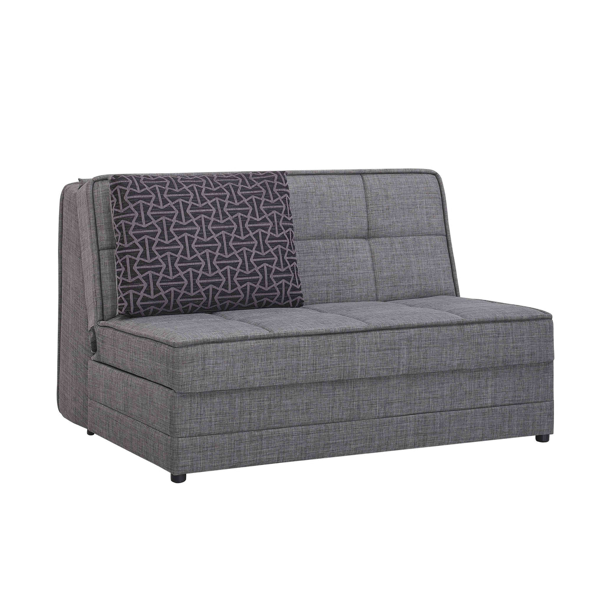Gray Chenille Sleeper Loveseat Z710008