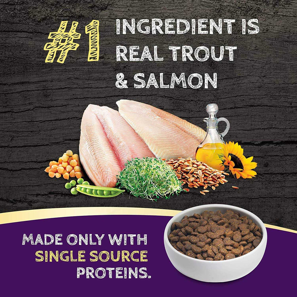 Dry Dog Food Trout Salmon Formula H817694