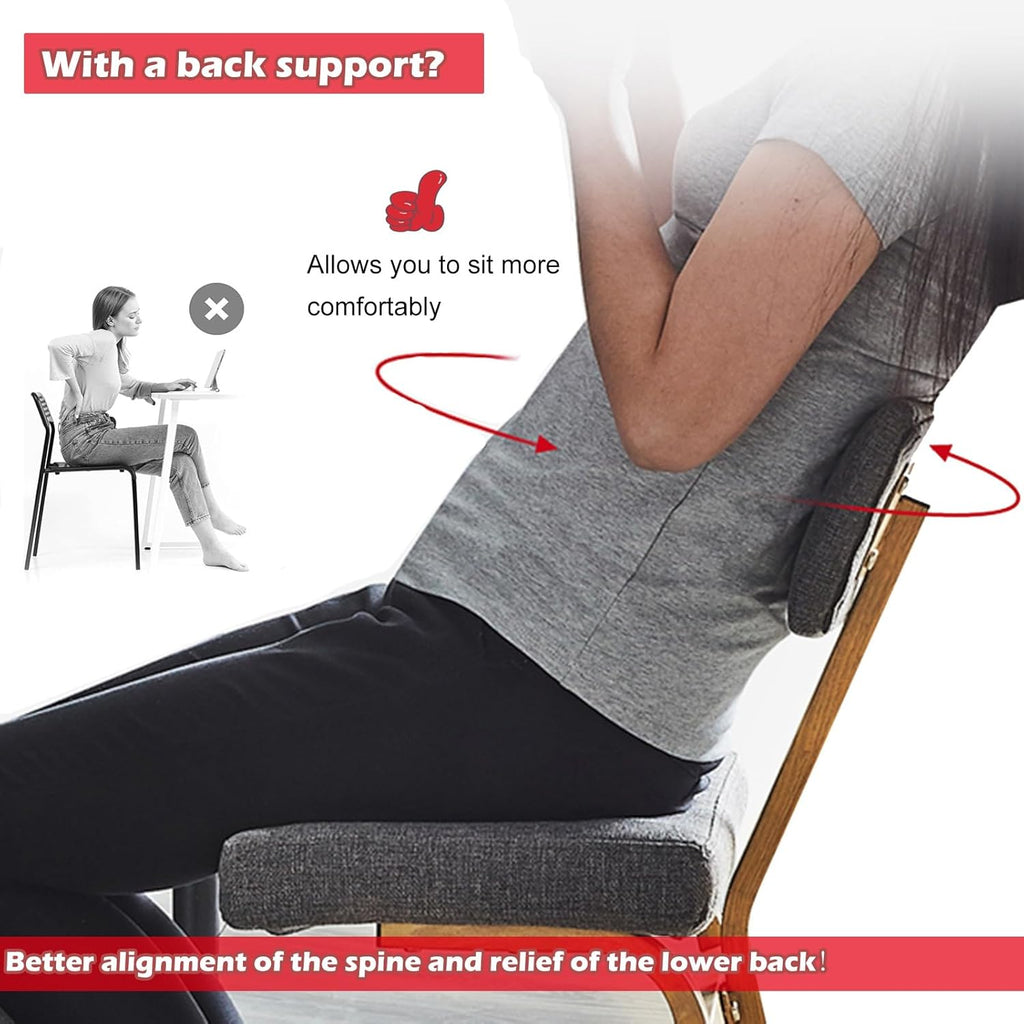 Gray Ergonomic Kneeling Chair with Back Support J74103