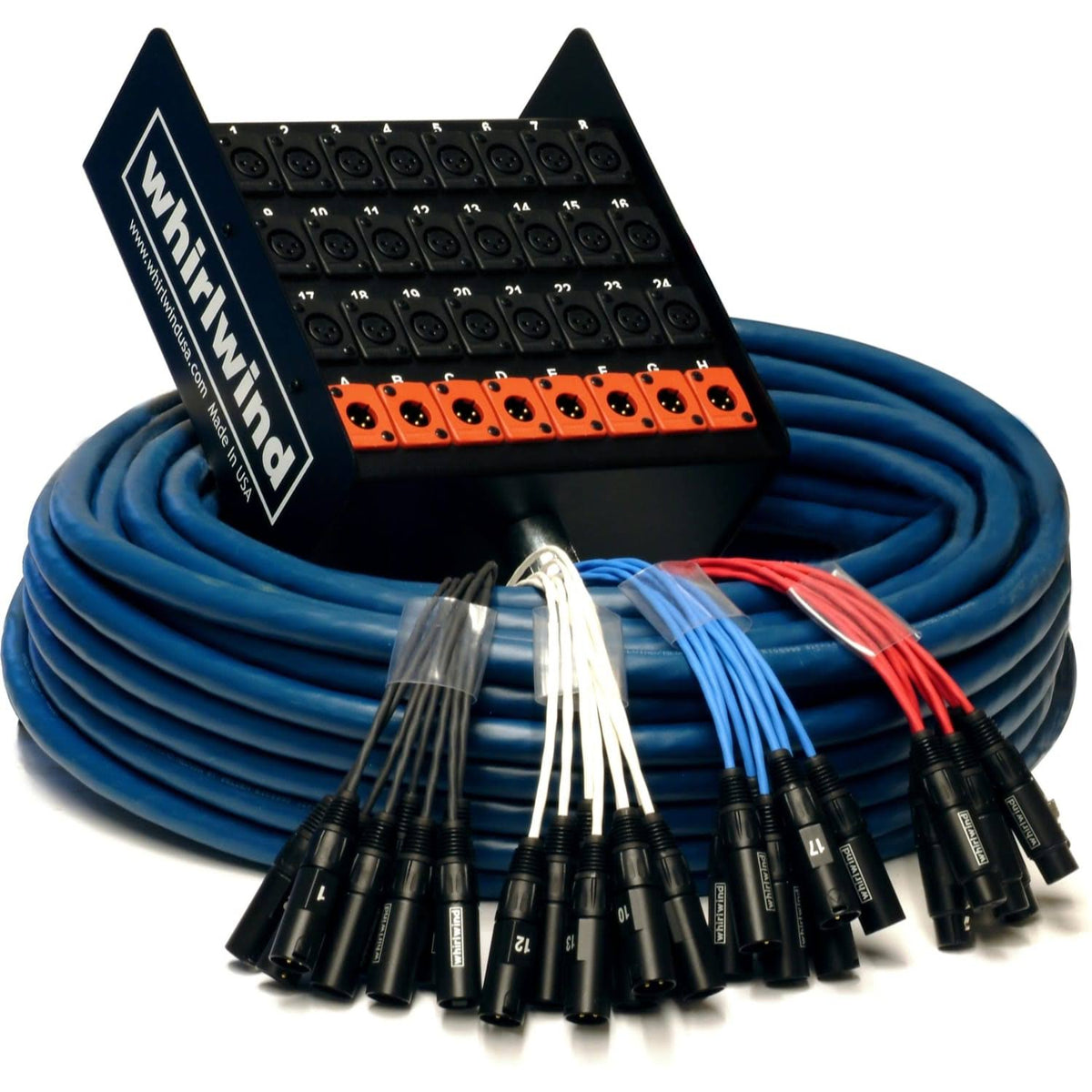 16-Channel Stagebox to Fanout Snake Cable 50' Length W295