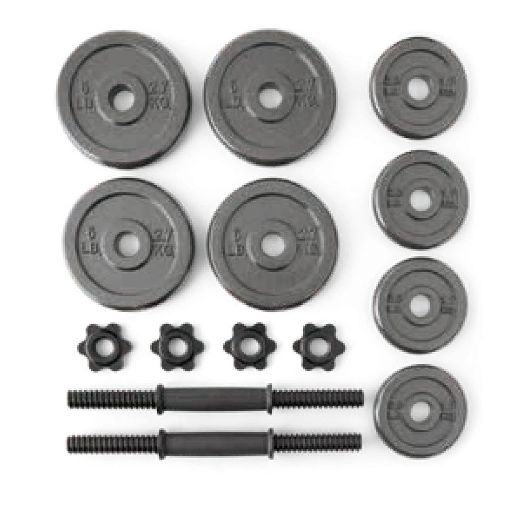 40lb Adjustable Cast Iron Dumbbell Set J1418