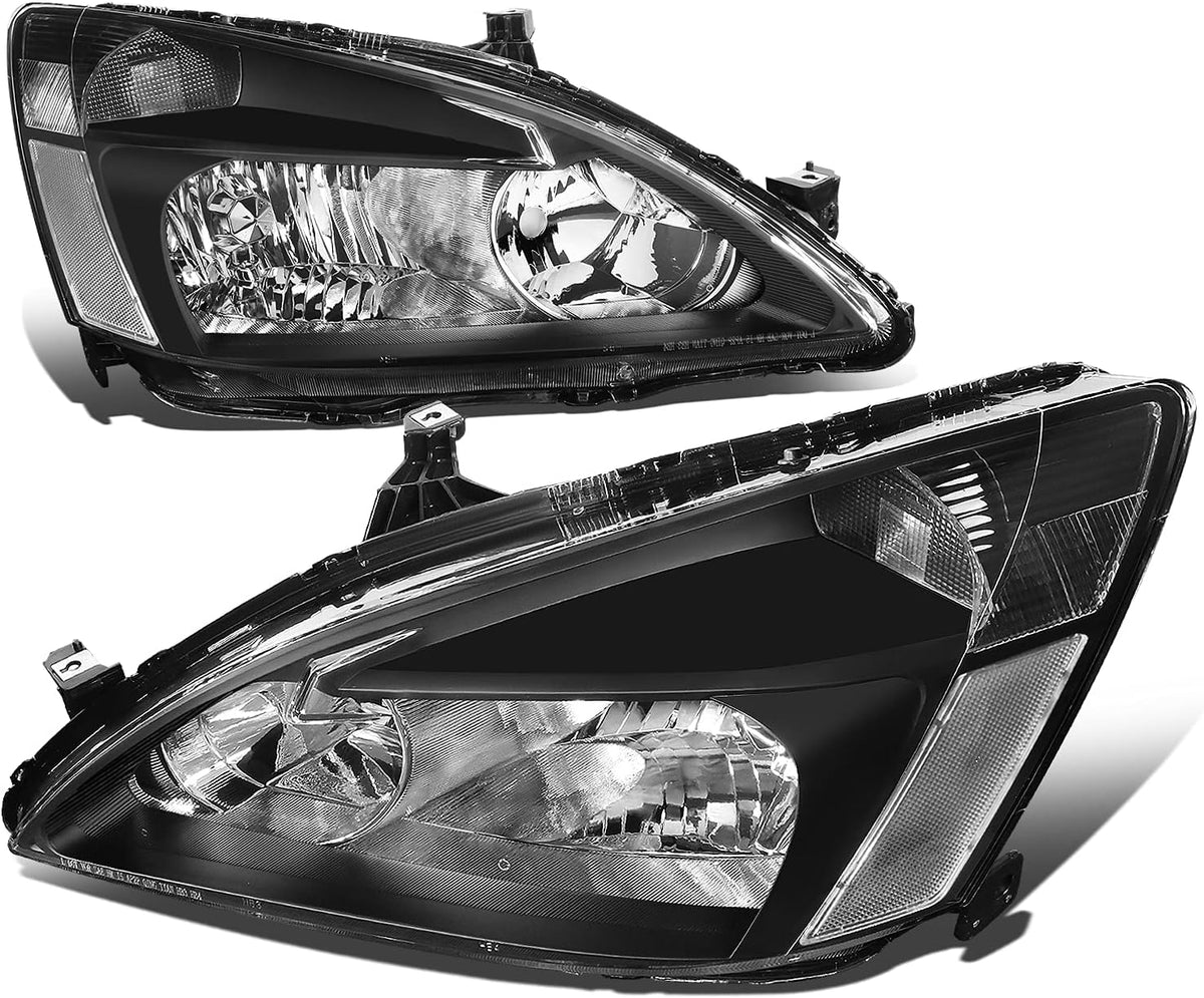 Black Housing Clear Lens Headlights Assembly B5873