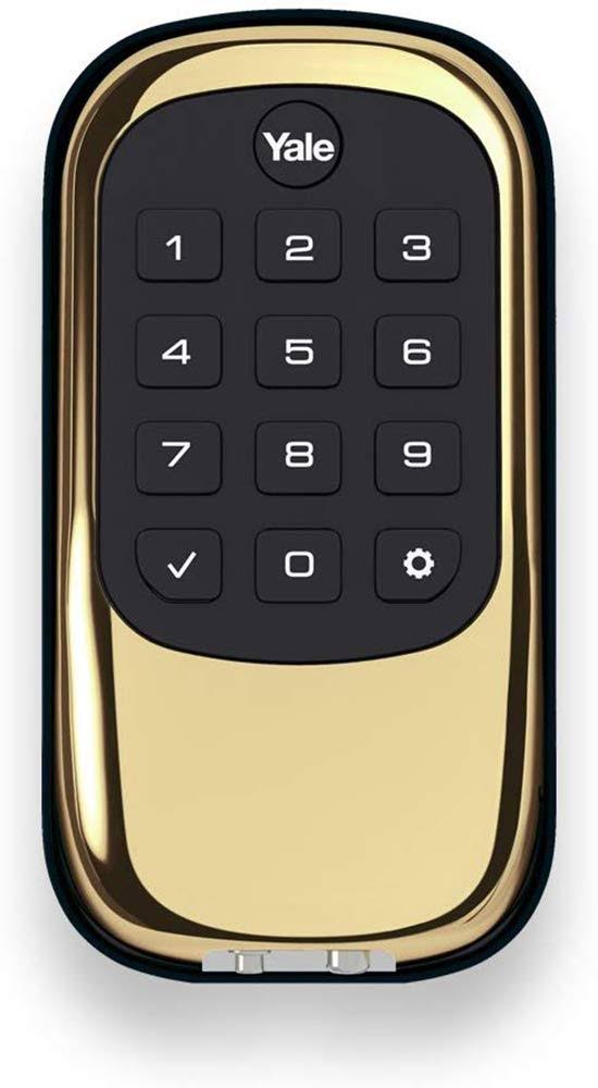 Push Button Deadbolt Polished Brass E749223