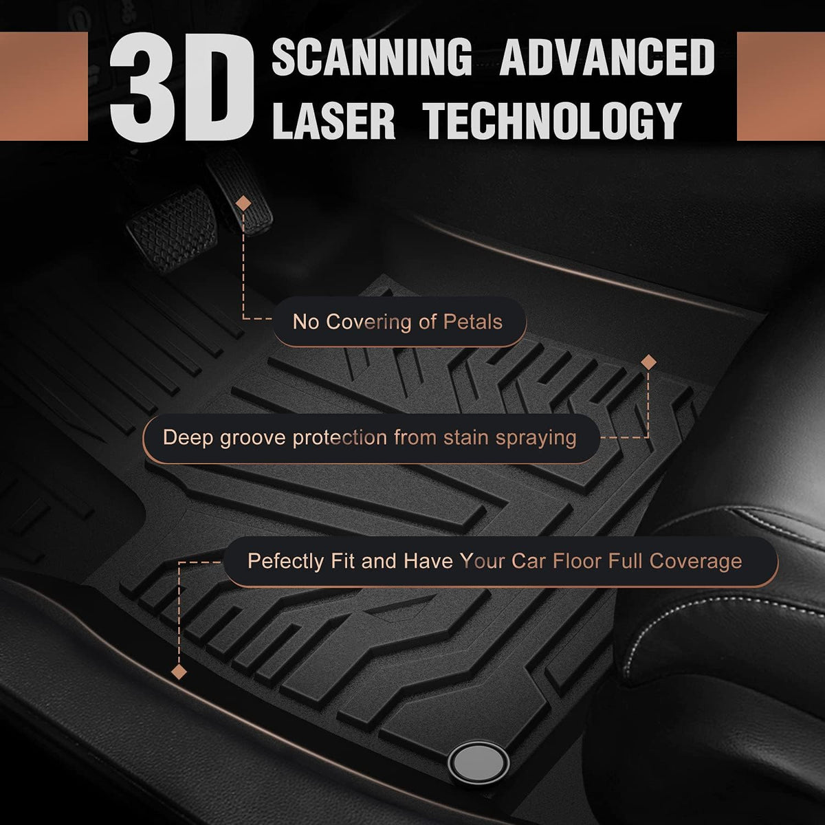 Black All Weather Automotive Floor Mats Z140927