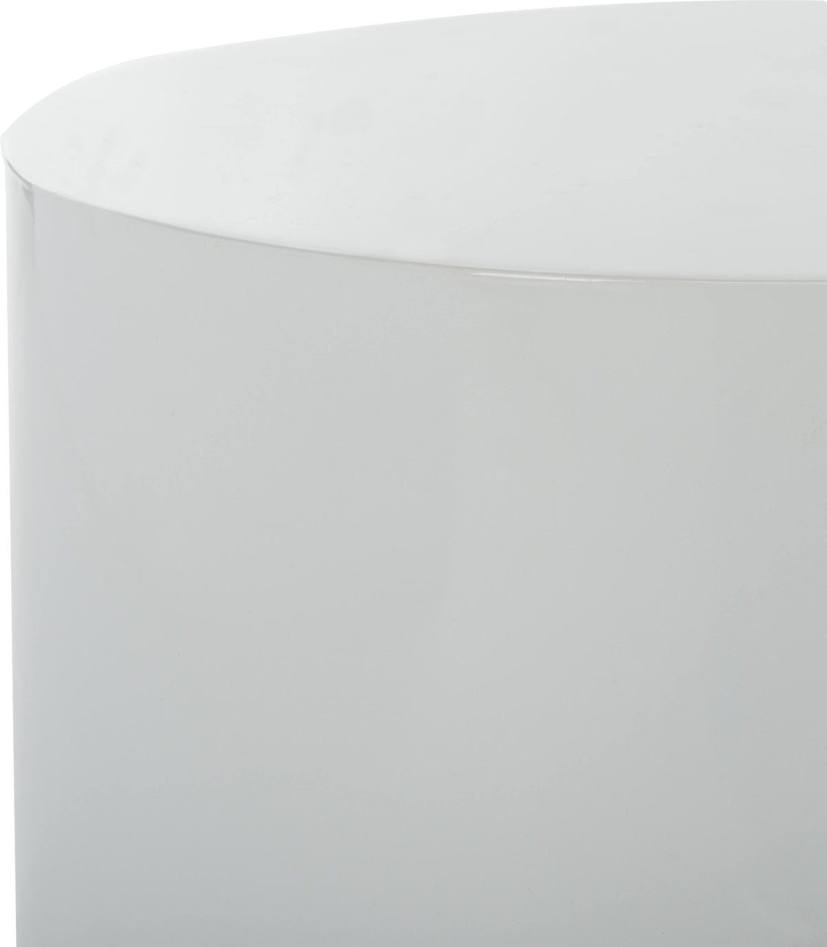 White/Gold Round Side Table U3796
