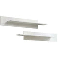 Modular Wall Mounted 2 Piece Floating Shelf Set O490