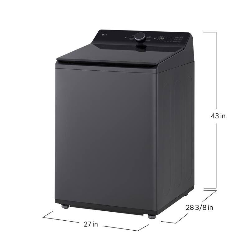 5.5 cu. ft. Top Load Washer in Matte Black Q4190