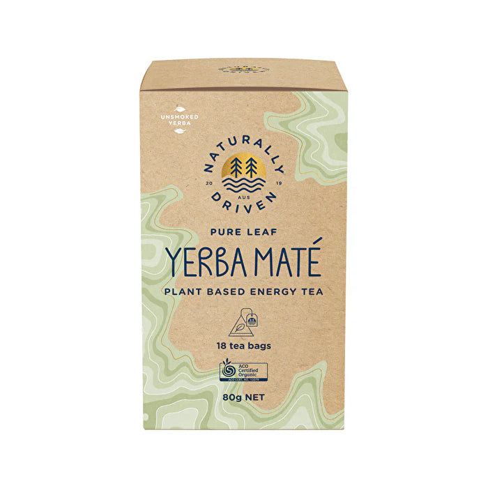 Organic Yerba Mate Tea Pure Leaf x 18 Tea Bags W82571