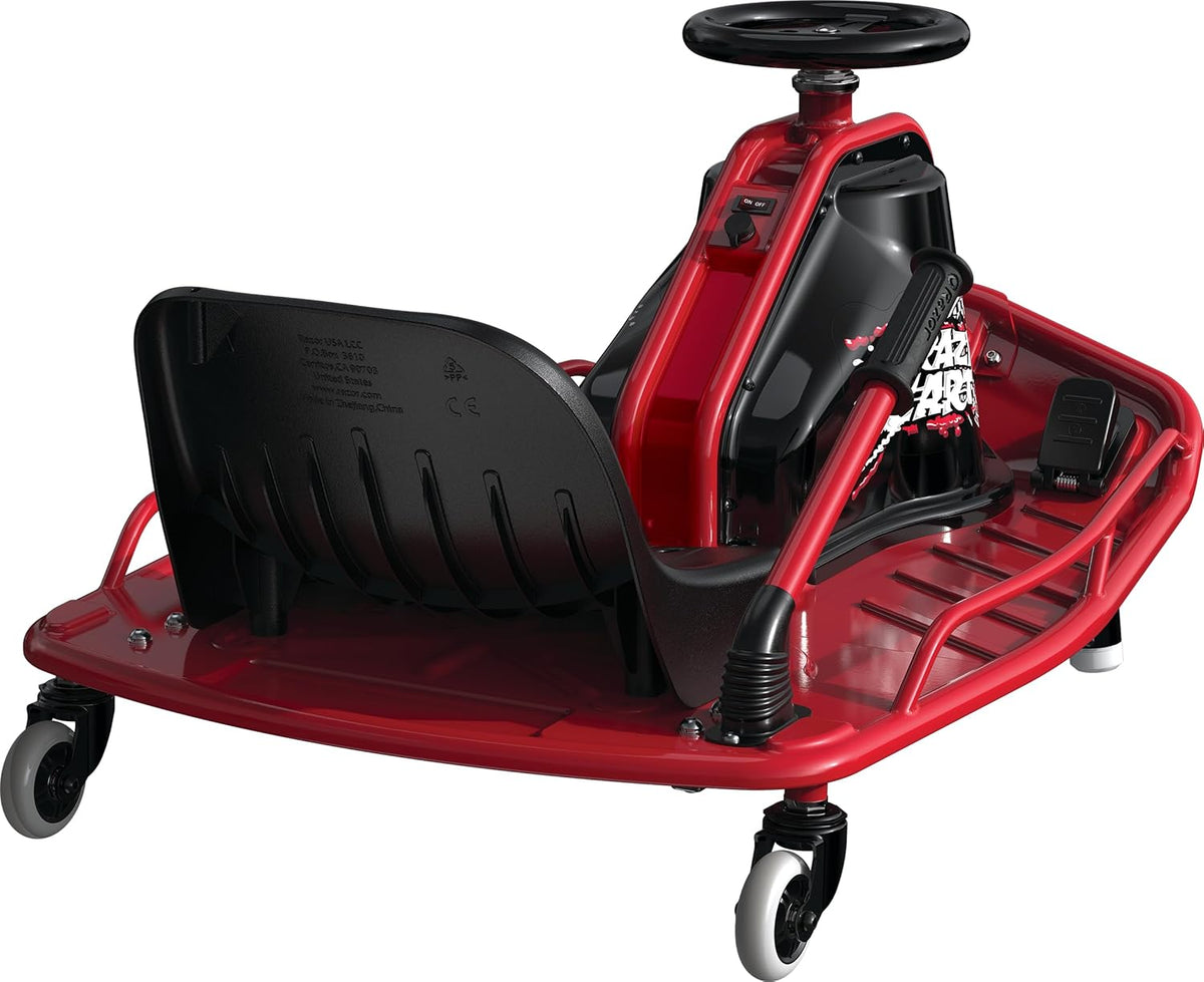24V Electric Drifting Go Kart, Black/Red A71415