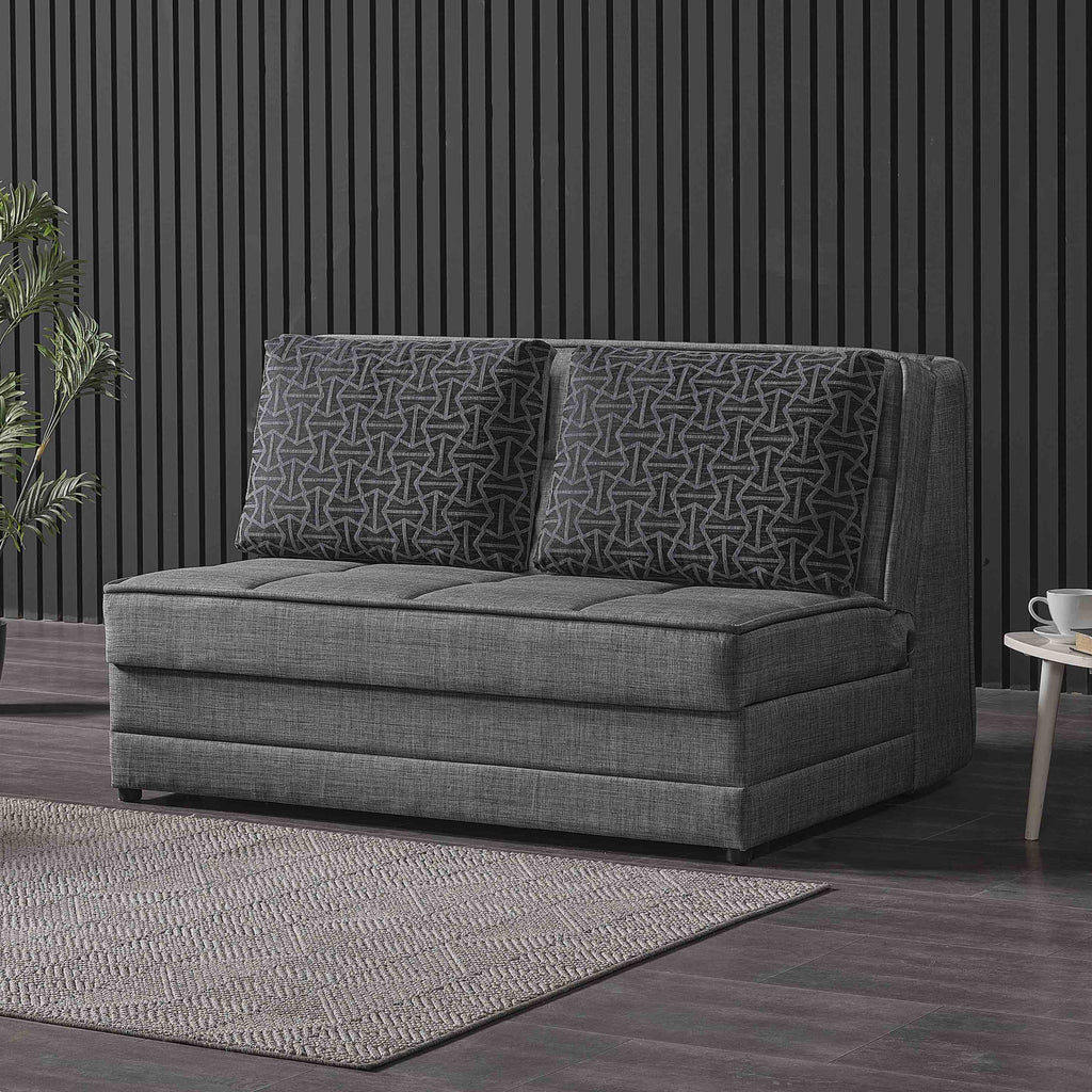 Gray Chenille Sleeper Loveseat Z710008