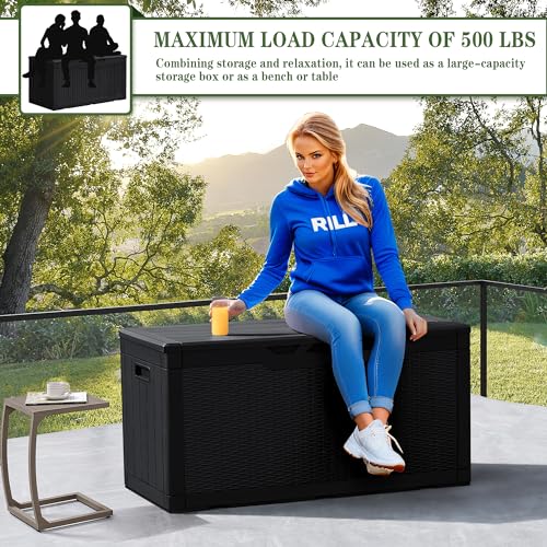31 Gallon Weatherproof Resin Deck Box F522