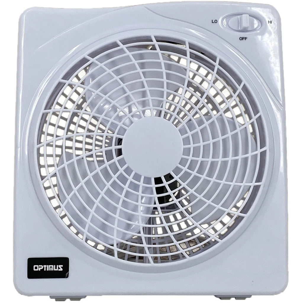 10" Electric Box Fan White X3139