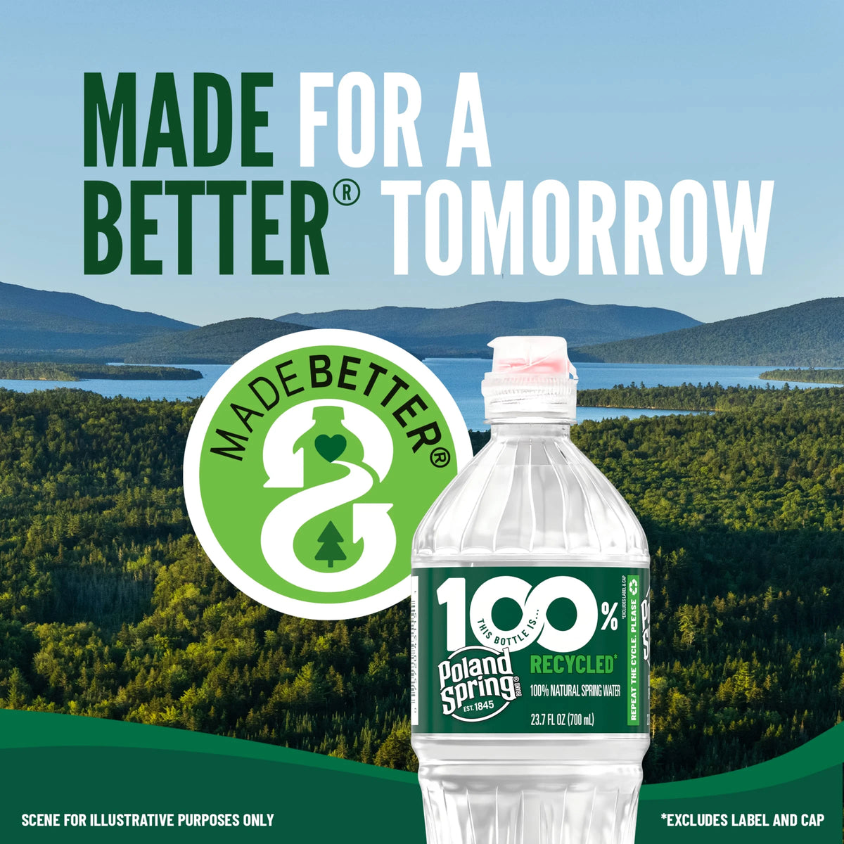 20 Ounce Natural Spring Water Plastic Bottles (Pack of 28) X252647
