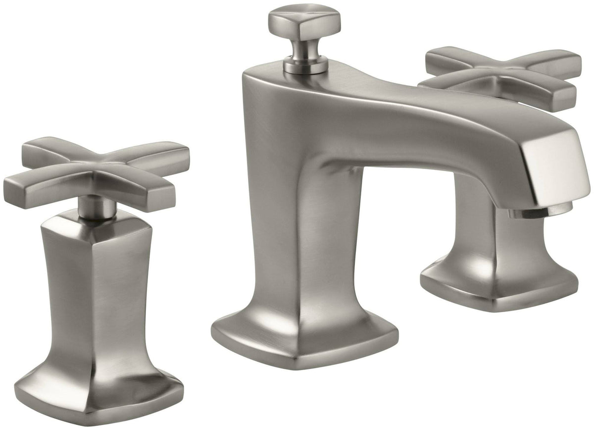 Vibrant Brushed Nickel Widespread Bathroom Faucet O905