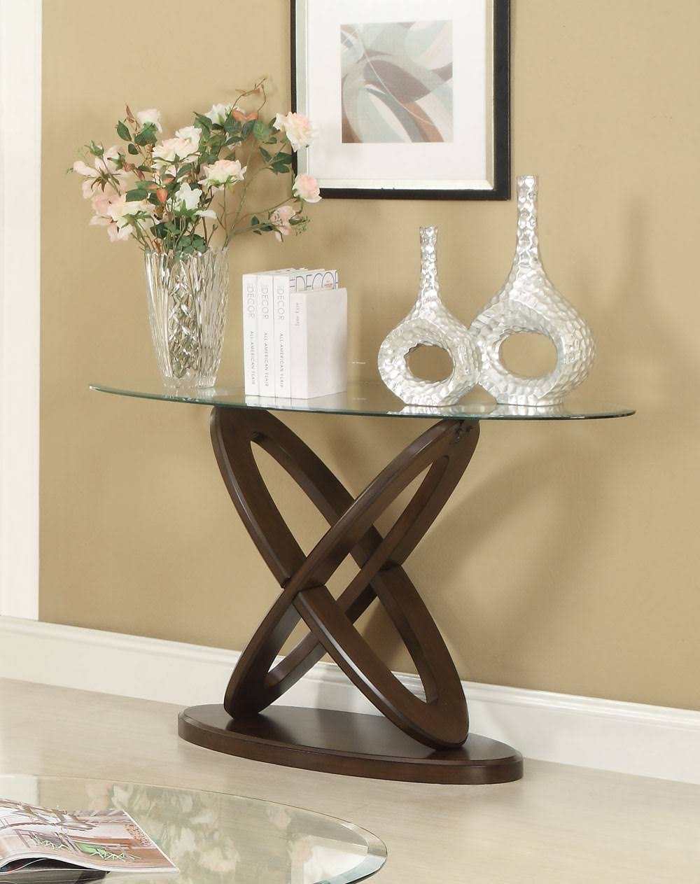 Espresso Sofa Table K9285