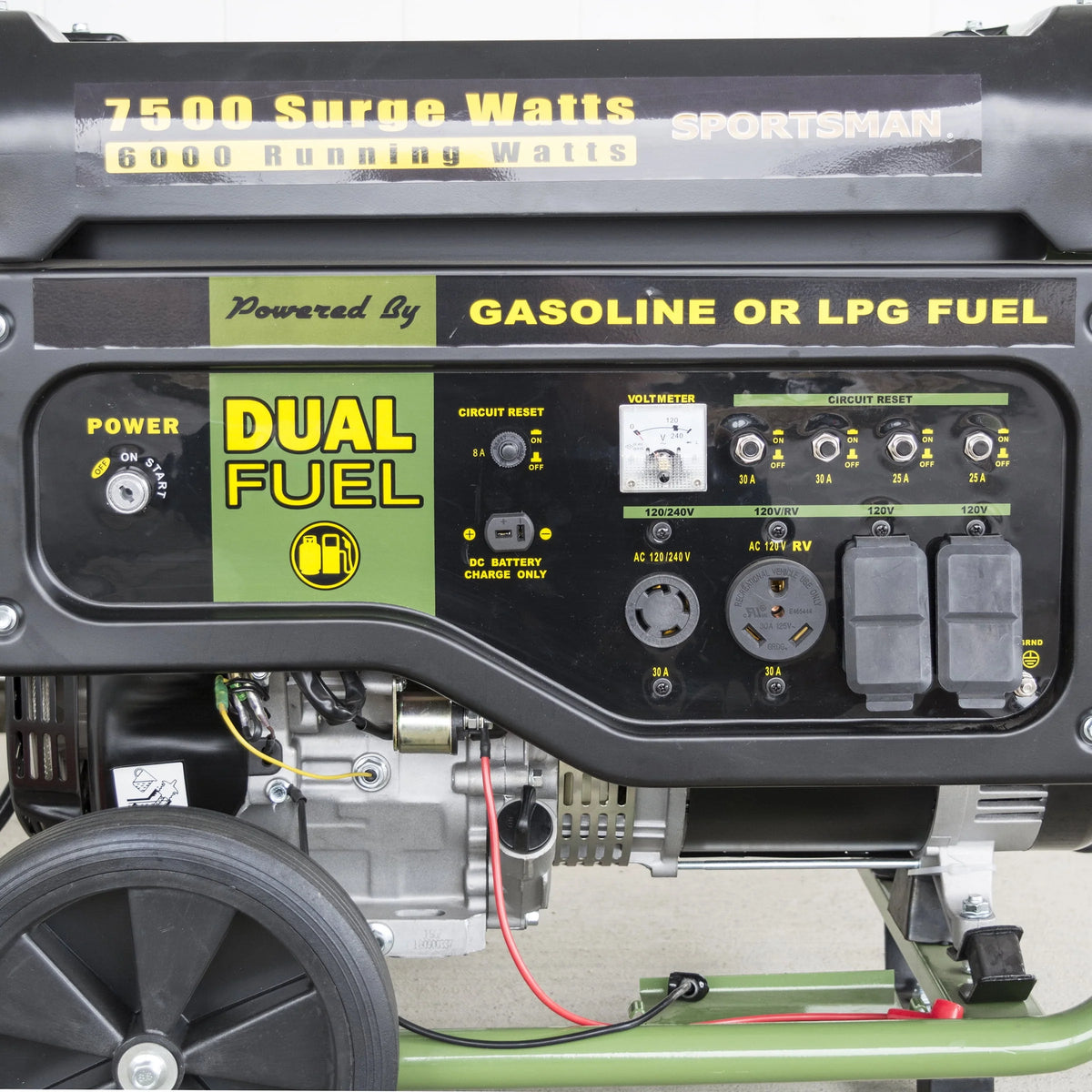7500 Watts Dual Fuel Portable Generator F99931