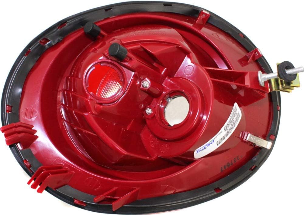 Tail Light Lens and Housing Compatible with 2006-2010 Volkswagen Beetle Passenger Side Pack of 2 R473