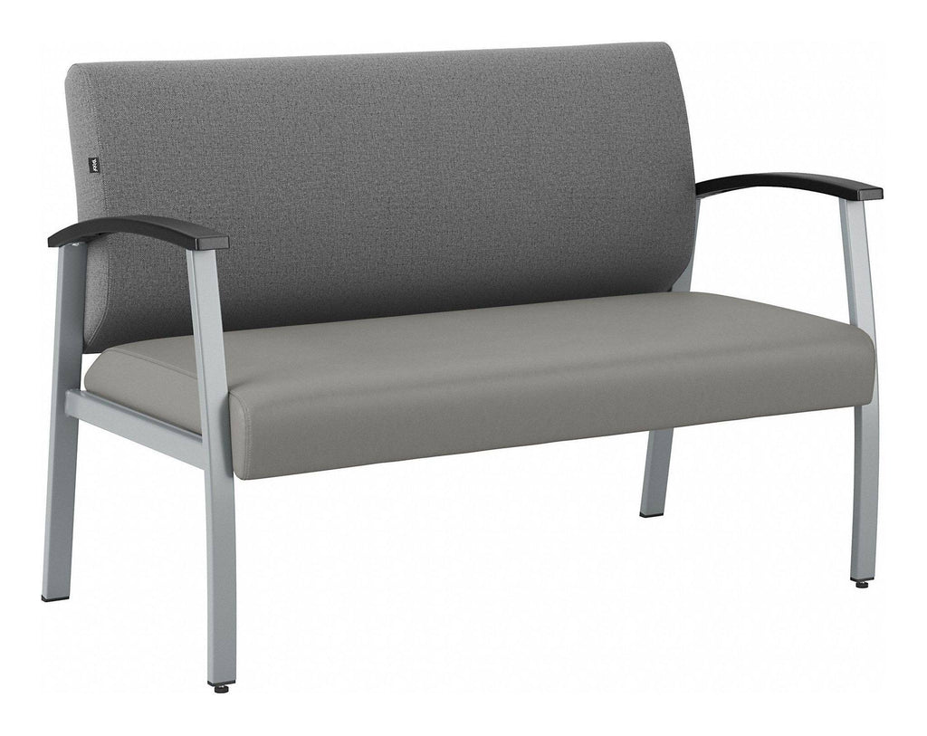 Medium Gray Waiting Room Loveseat G18044