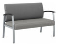 Medium Gray Waiting Room Loveseat G18044