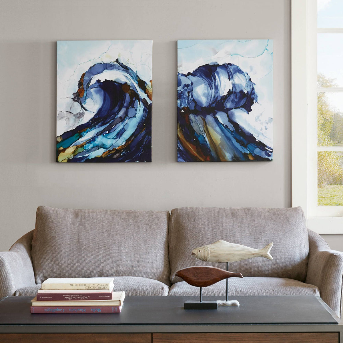 Blue 2-Piece Canvas Set C507381
