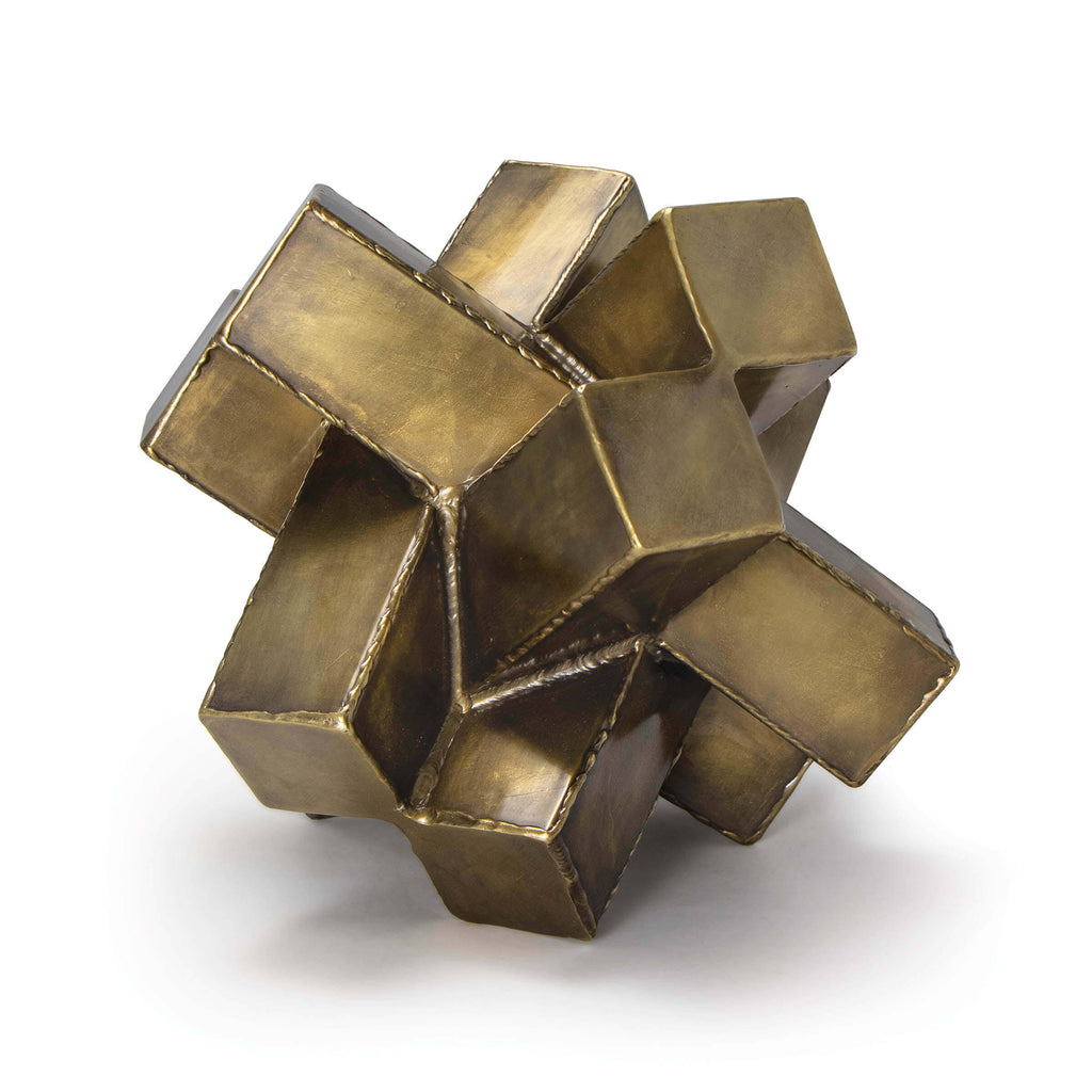 Brass Abstract Sculpture Q1573
