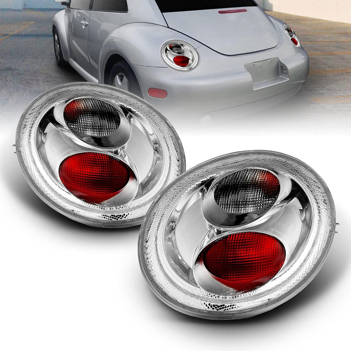 Black Taillights for Volkswagen Beetle Pack of 2 F745407