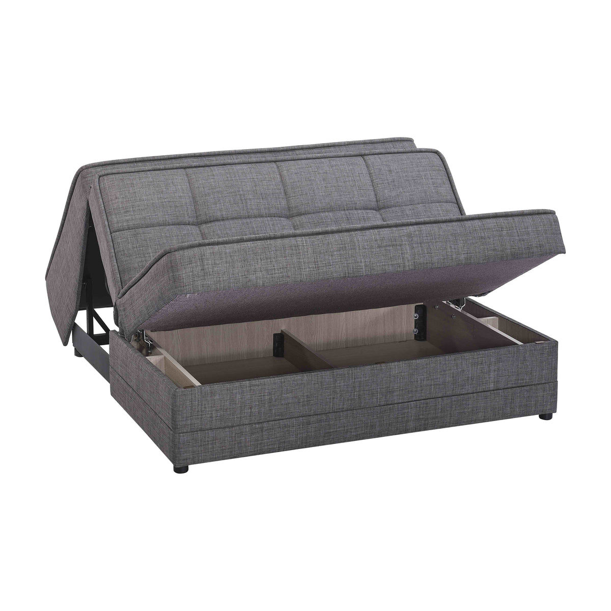 Gray Chenille Sleeper Loveseat Z710008