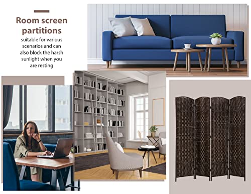 6 Ft Tall 6 Panel Foldable Room Divider Z5010