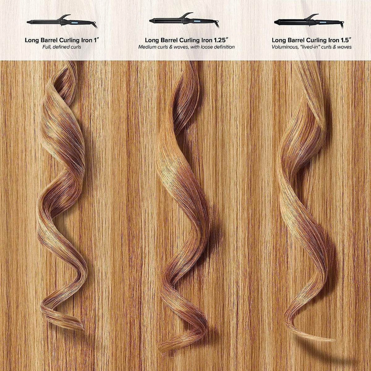 Long Barrel Curling Iron 1.25 A758
