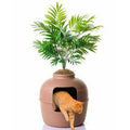 Large Brown Hidden Cat Litter Box W6728