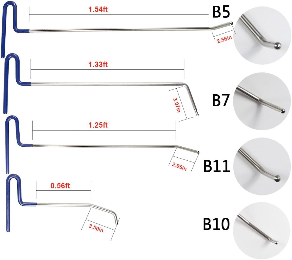 9 Pc Dent Repair Kit with Air Wedge Alignment Tool A67066
