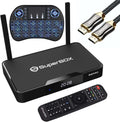 SuperBox S3 Pro with Voice Remote, Backlit Mini Keyboard & 8K HDMI Cable G700602