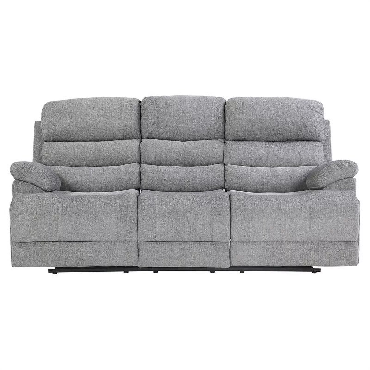Gray Power Reclining Sofa with USB Port T45069