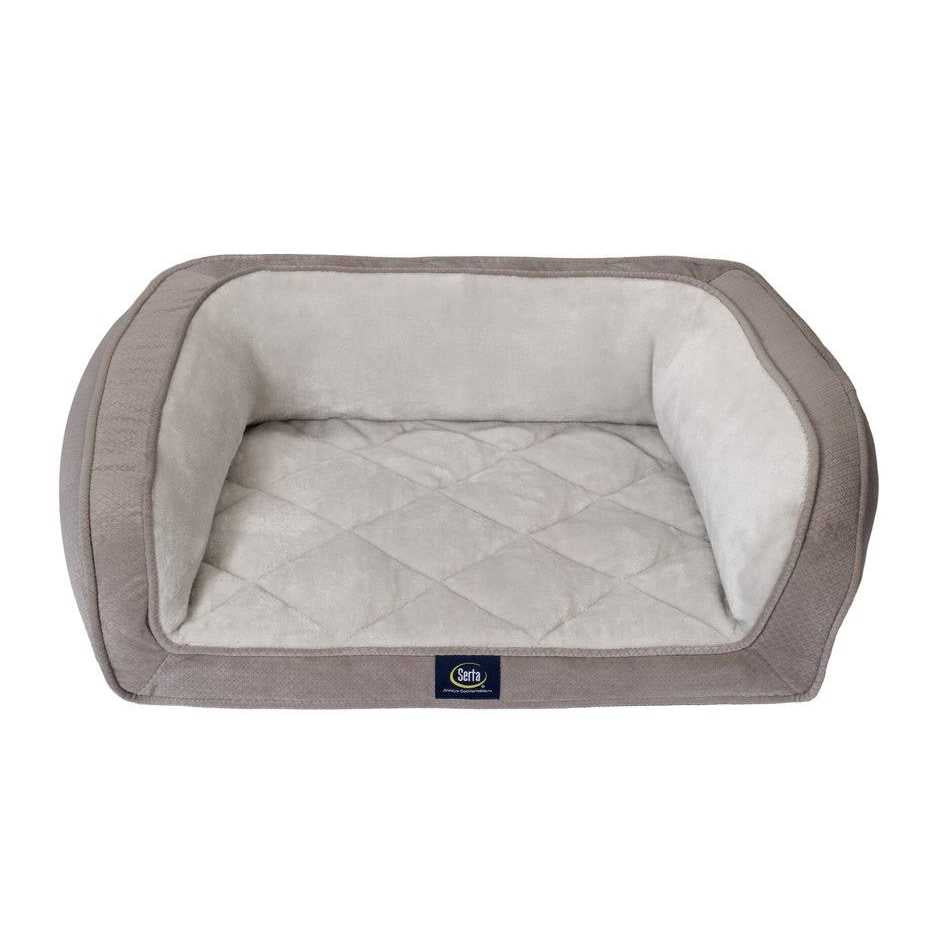 Quilted Orthopedic Bolster Dog Bed E549